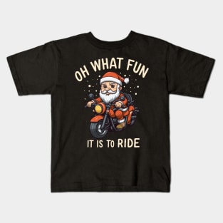 Oh what Fun It is to ride, Funny Christmas Kids T-Shirt